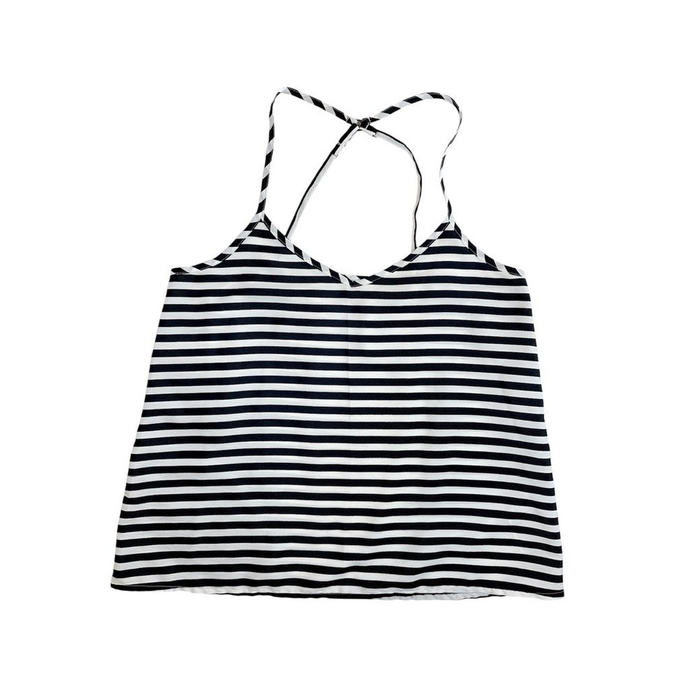 Hollister Camisole Women S Blue White Striped Adjustable Straps Cami Top